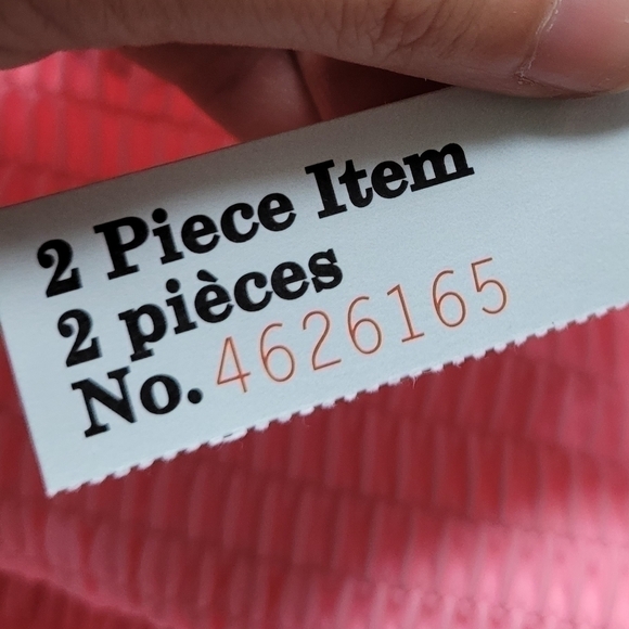 NWT Cabana del Sol - small 2 piece bikini - bubble gum pink - bandeau swimwear - Picture 12 of 12